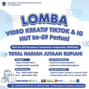 Lomba kreativitas tiktok dan Instagram deadline 12 Januari 2025