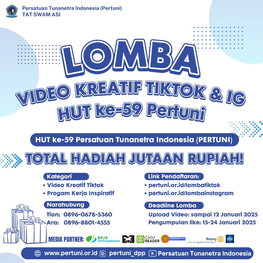 Lomba kreativitas tiktok dan Instagram deadline 12 Januari 2025